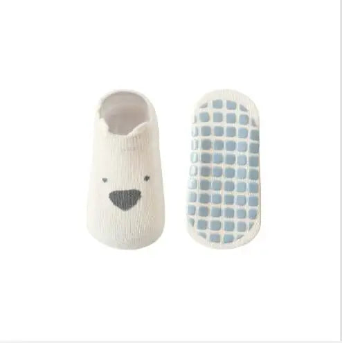 3Pairs Children's floor socks 2021 summer new combed cotton baby non-slip toddler cartoon socks