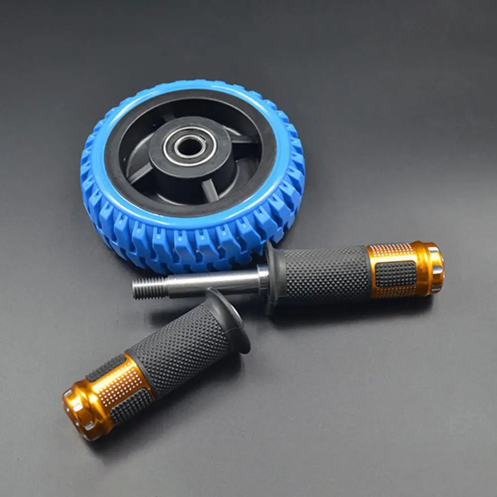 Rubber Useful Single-wheel Abdominal Fitness Gym Exercise Roller Solid Ab Wheel Roller Anti-slip Gym Supply