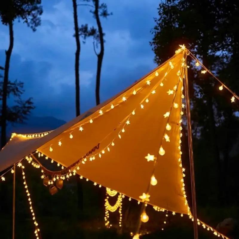 3M 2024 Christmas Decoration for Home Christmas Lights Snowflake String Lights Fairy LED Lamp New Year Tree Garden(No battery)