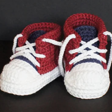 QYFLYXUEQYFLYXUE-Crochet baby shoes,handmade Baby Crochet Booties,Baby sports shoes select size:9cm 10cm 11cm