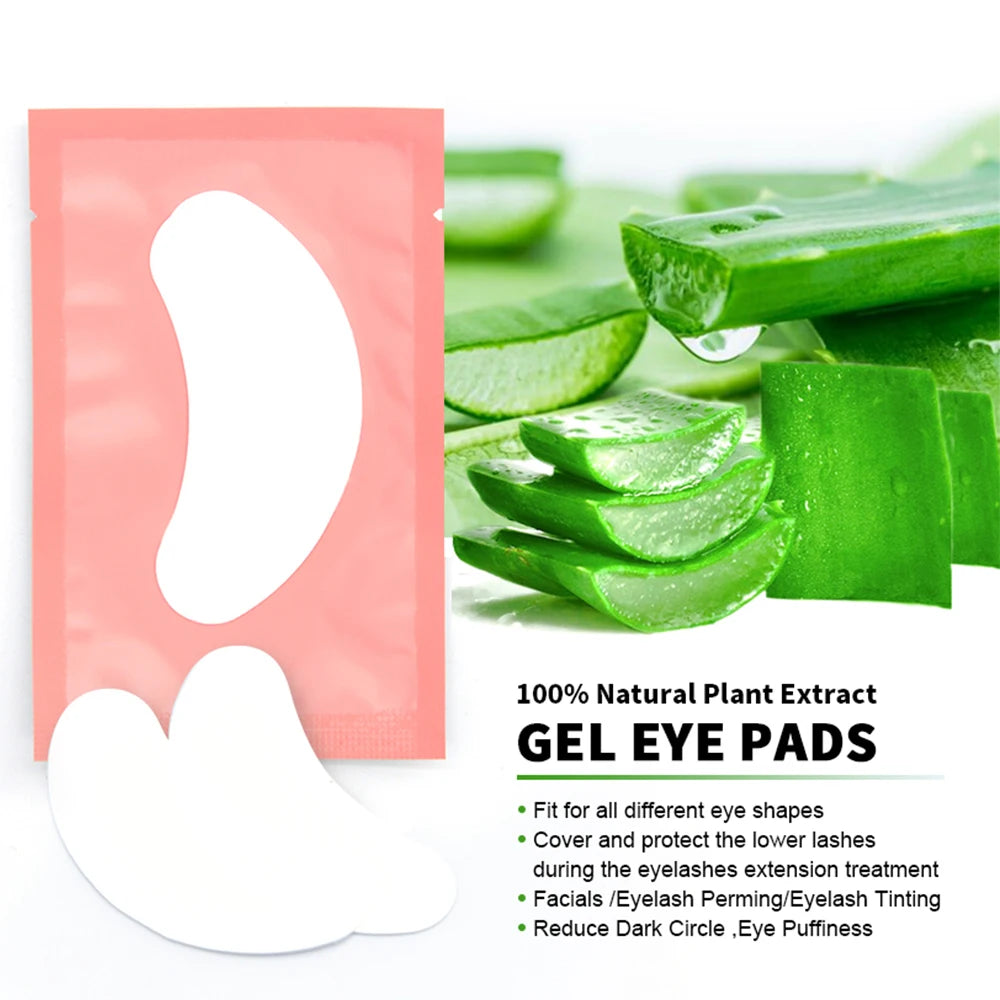 200/400Pairs Hydrogel Patches Eyelash Extension Patch Eyelashes Patch Lash Extension Supplies Under Eye Patches Eye Pads Patch