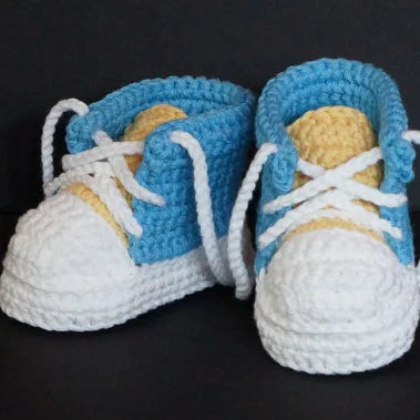 QYFLYXUEQYFLYXUE-Crochet baby shoes,handmade Baby Crochet Booties,Baby sports shoes select size:9cm 10cm 11cm