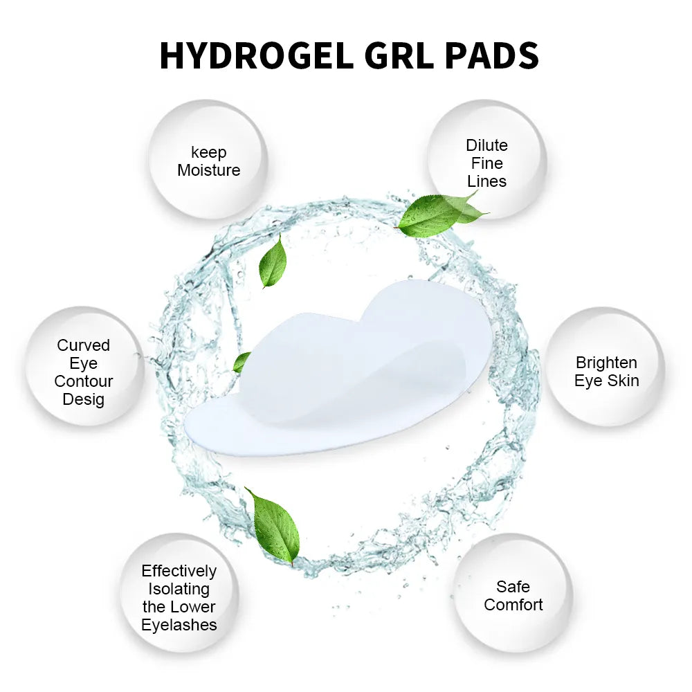 200/400Pairs Hydrogel Patches Eyelash Extension Patch Eyelashes Patch Lash Extension Supplies Under Eye Patches Eye Pads Patch