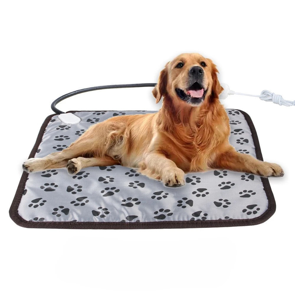 Pet Heating Pad Electric Blanket Dog Mattress Winter Warm Bed Waterproof Adjustable Anti-Bite Puppy Dog Pet Products