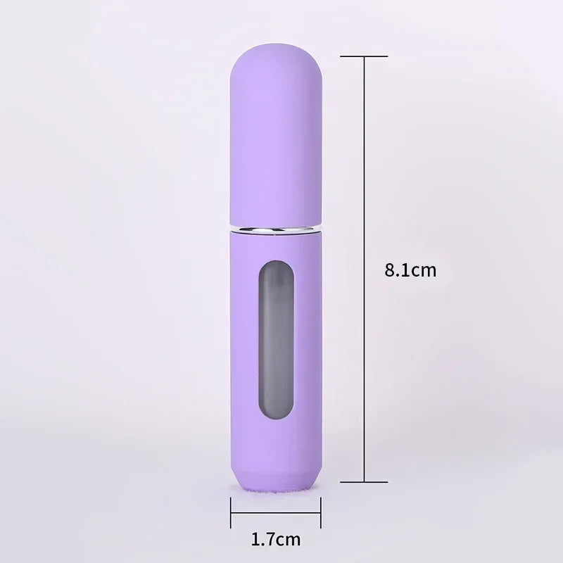 Candy Color Mini Travel Portable Bottom Filling Perfume Bottle Liquid Sub-Bottling Fine Mist Spray Refillable Jar Empty Cosmetic