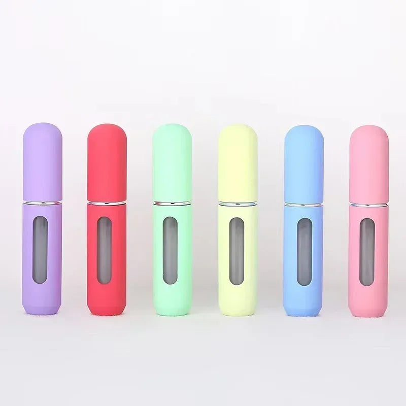 Candy Color Mini Travel Portable Bottom Filling Perfume Bottle Liquid Sub-Bottling Fine Mist Spray Refillable Jar Empty Cosmetic