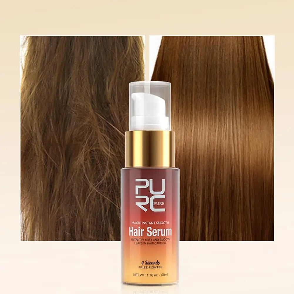 50ml/70g Magic Instant Smoothing Hair Serum Treatment Repair Damaged Frizzy Dry Leave-In Hair Oil Professional Hair Care Product