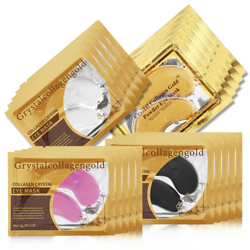 60PCS=30 Pairs Collagen Gold Eye Mask Moisturizing Hydrating Patches For Eye Dark Circles Beauty Skin Care Korean Cosmetics