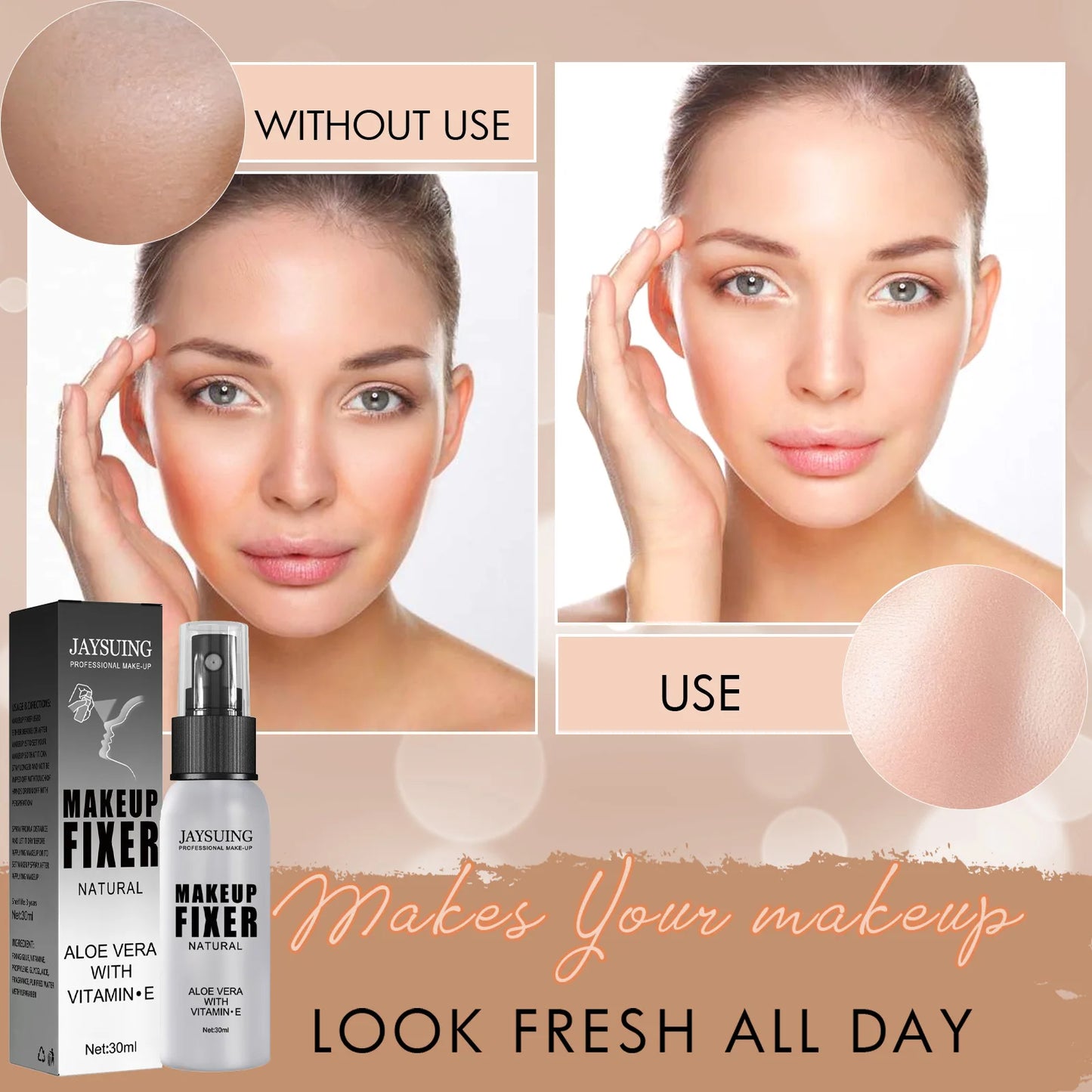 Makeup Fixing Spray Portable Makeup Oil Control Fast Film Forming Long Lasting Moisturize Natural Matte Quick Fixer Cosmetics