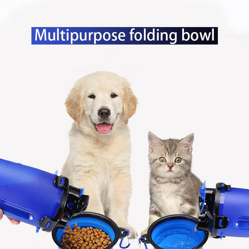 350/1000ml Large Collapsible Dog Pet Folding Silicone Bowl Outdoor Travel Portable Puppy Food Container Feeder Dish Bowl