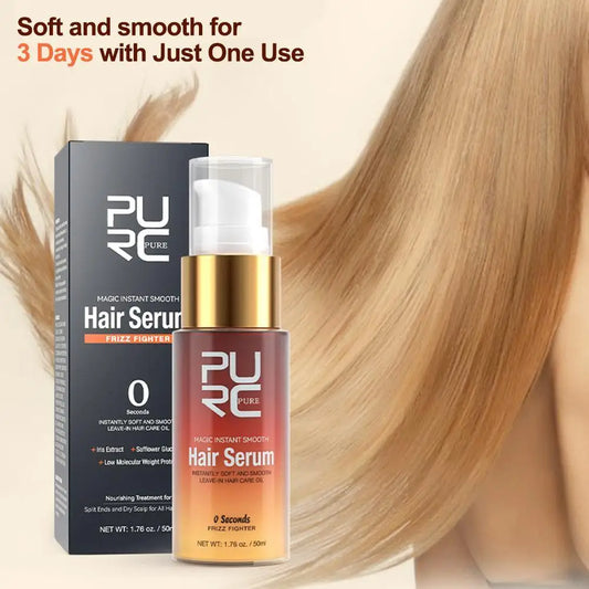 50ml/70g Magic Instant Smoothing Hair Serum Treatment Repair Damaged Frizzy Dry Leave-In Hair Oil Professional Hair Care Product