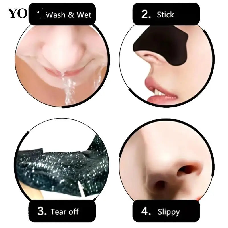 10Pcs Unisex Blackhead Remove Mask Peel Nasal Strips Deep Cleansing Shrink Pore Nose Black Head Remove Stickers Skin Care Mask