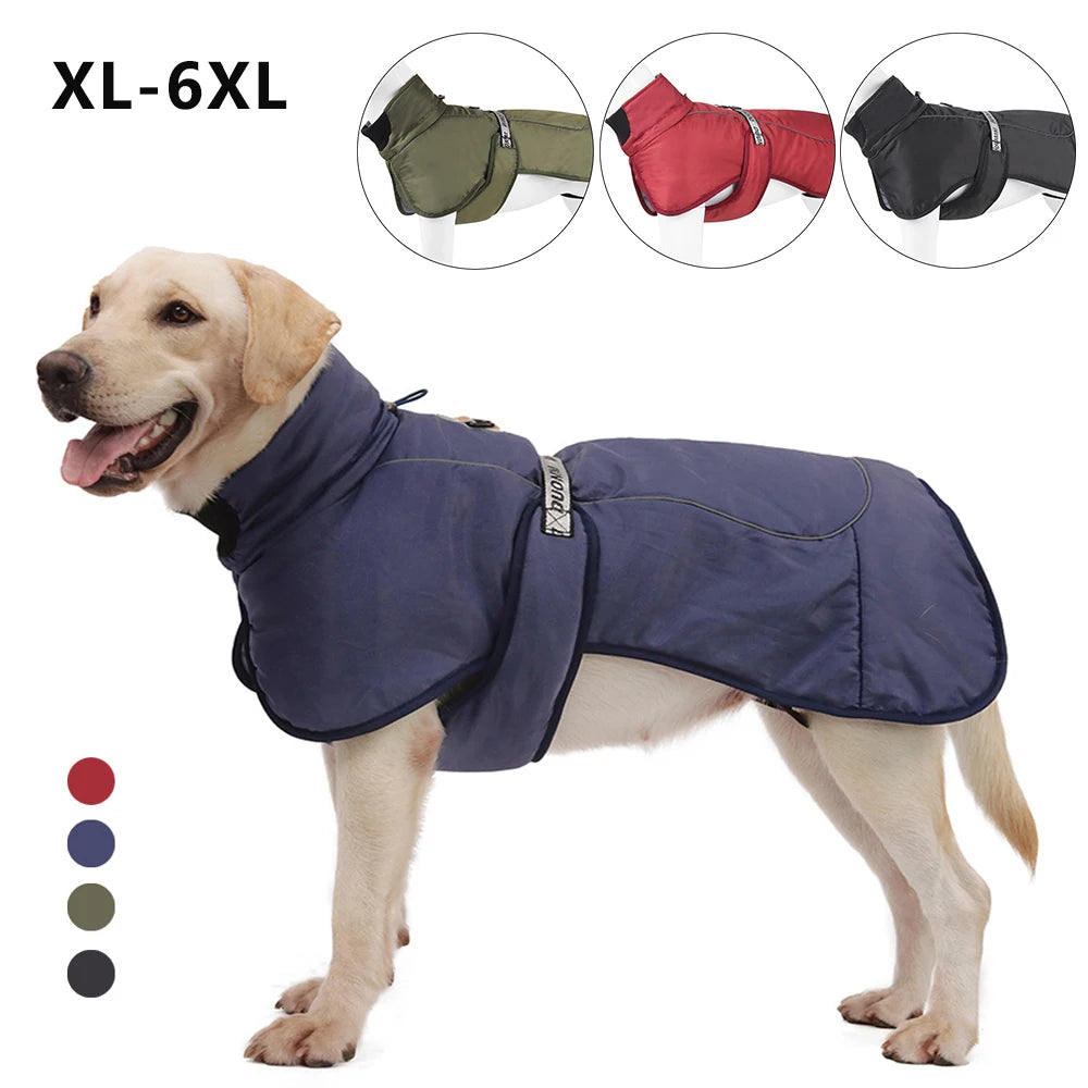 Clothes For Large Dogs Waterproof Big Dog Vest Jacket Winter Warm Thicken Pet Dog Coat French Bulldog Labrador Doberman Outfits