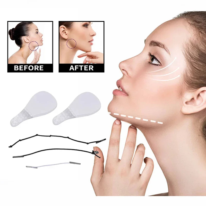 40Pcs/Set Invisible Facial Liftting Stickers Thin Face Patches Facial Line Wrinkle Sagging Skin Fast Pull Chin Adhesive Tape