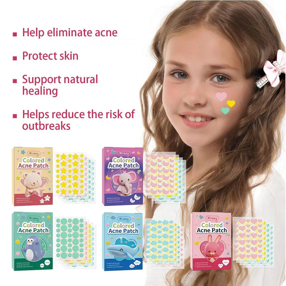 144 PCS/SET Star Pimple Patch Acne Colorful Invisible Acne Removal Skin Care Stickers Concealer Face Spot Beauty Makeup Tools