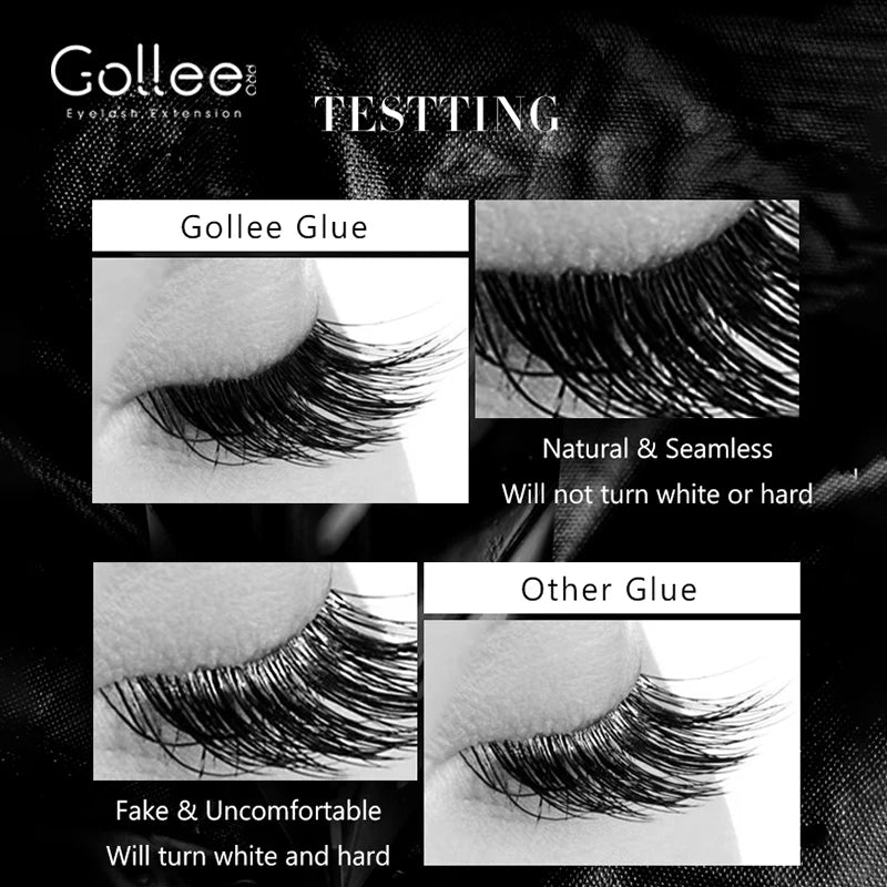 Gollee Glue Eyelashes 0.5s eyelash extensions professional eyelash adhesive Waterproof lashes supplies for Salon Eyelash glue