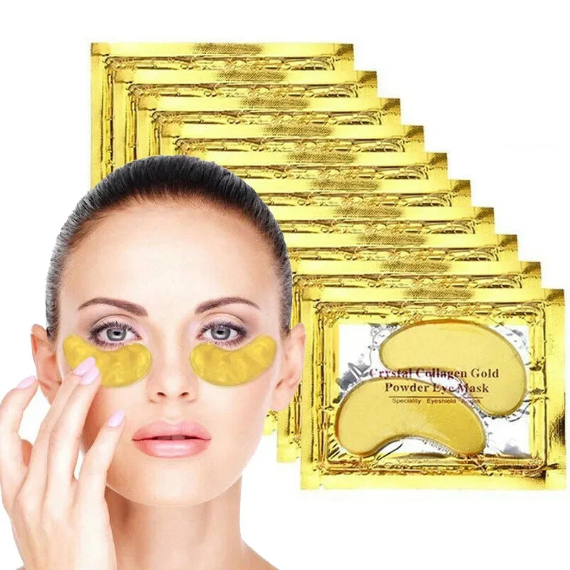 60PCS=30 Pairs Collagen Gold Eye Mask Moisturizing Hydrating Patches For Eye Dark Circles Beauty Skin Care Korean Cosmetics