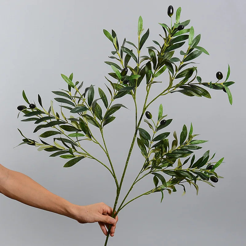 13-39in Long Tall Faux Olive Tree Branch Fake Plants Artificial Olive Branches with Olives for Home Wedding Office Shop Decor