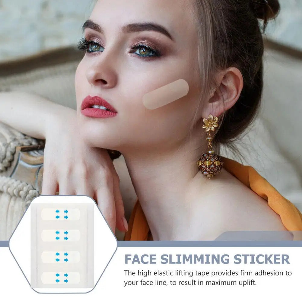 40/60/80Pcs V-Shape Face Lift Tape Invisible Face Lifter Tools Instant Lift Makeup Lift Tape Sticker Breathable A4Y8