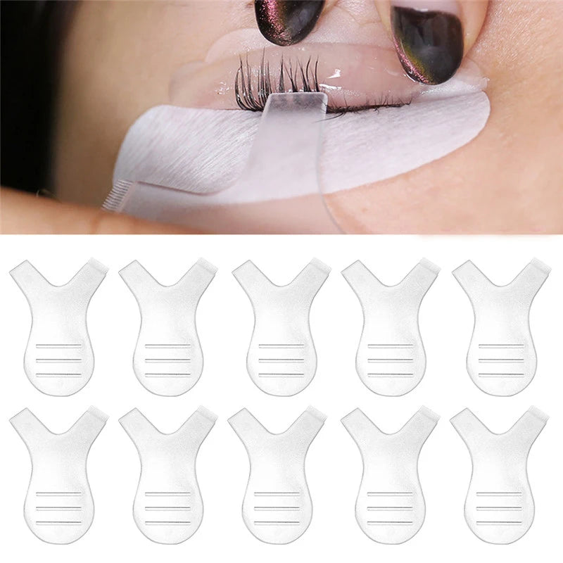 5/10pcs 4.8cm Transparent Silicone Eyelashes Lift Lifting Curler Eye Lash Extension Graft Brush Tool Accessories