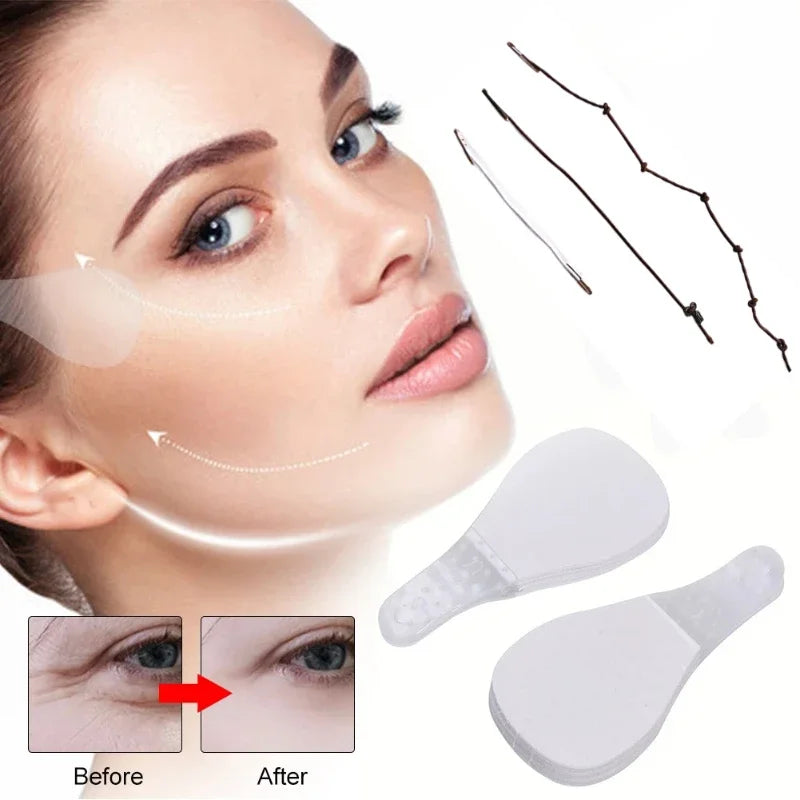 40/60pcs Secret Pro Face Lift Tapes Instant Invisible Facial Lifting Stickers Thin Makeup Facelifting Patch Cosmetic Tools