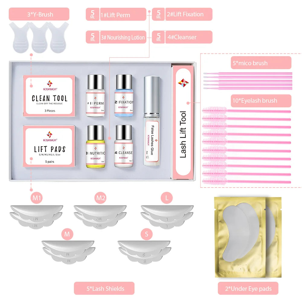 ICONSIGN Lash Lift Kit Dropshipping Lash Lifting Set Eyelash Serum Calia Enhancer Eyelash Perm Eyes Beauty Makeup Tools